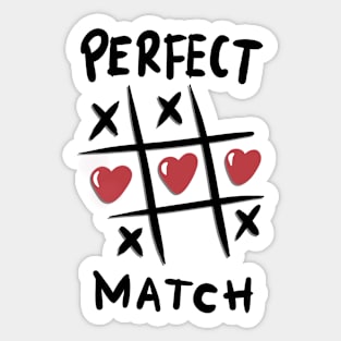 perfect valentine match Sticker